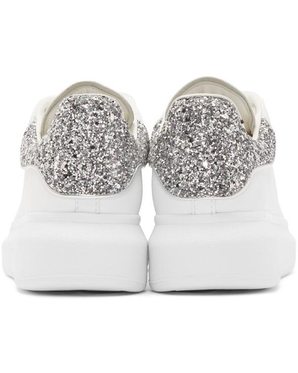 Silver sparkly shop alexander mcqueen's