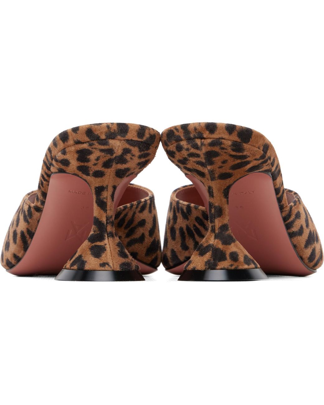 AMINA MUADDI Brown Lupita Slipper 70 Heeled Sandals