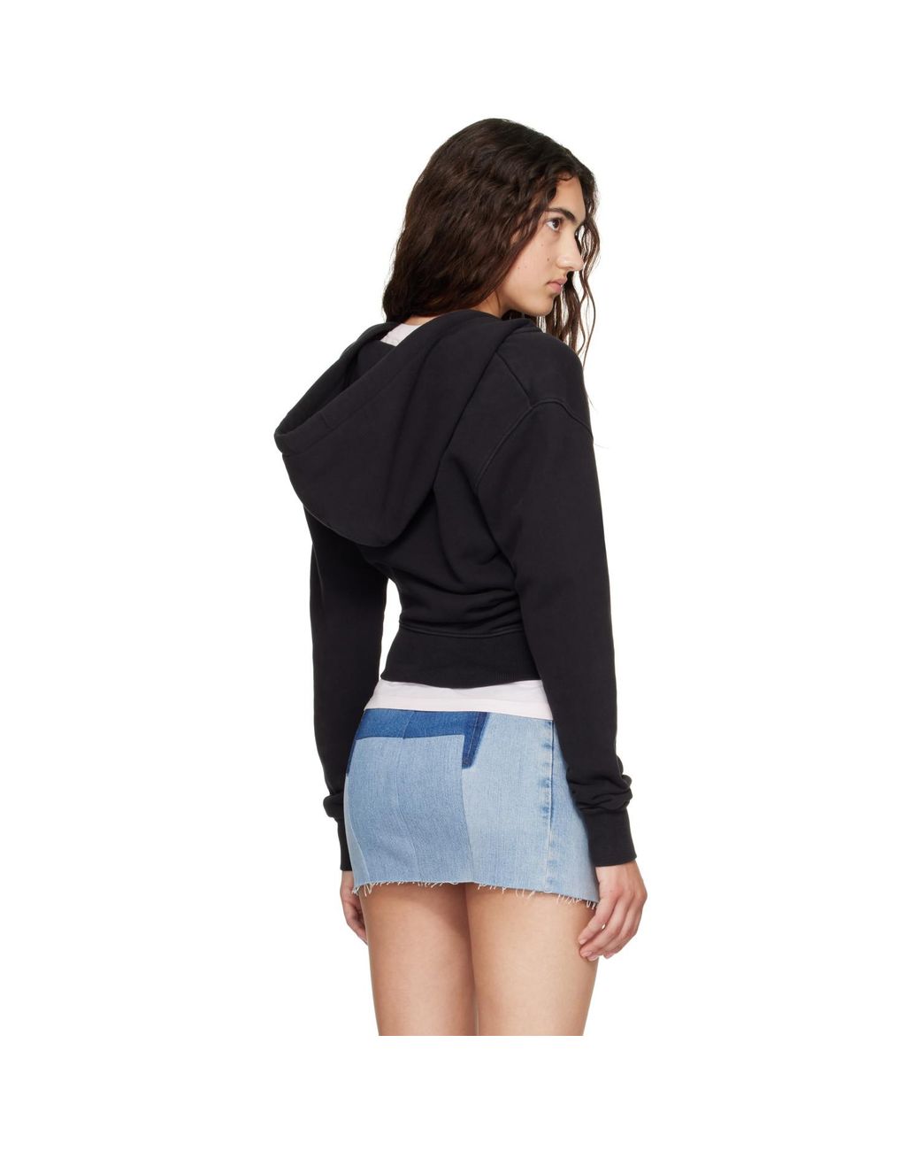 VAQUERA Black Twisted Zip Hoodie