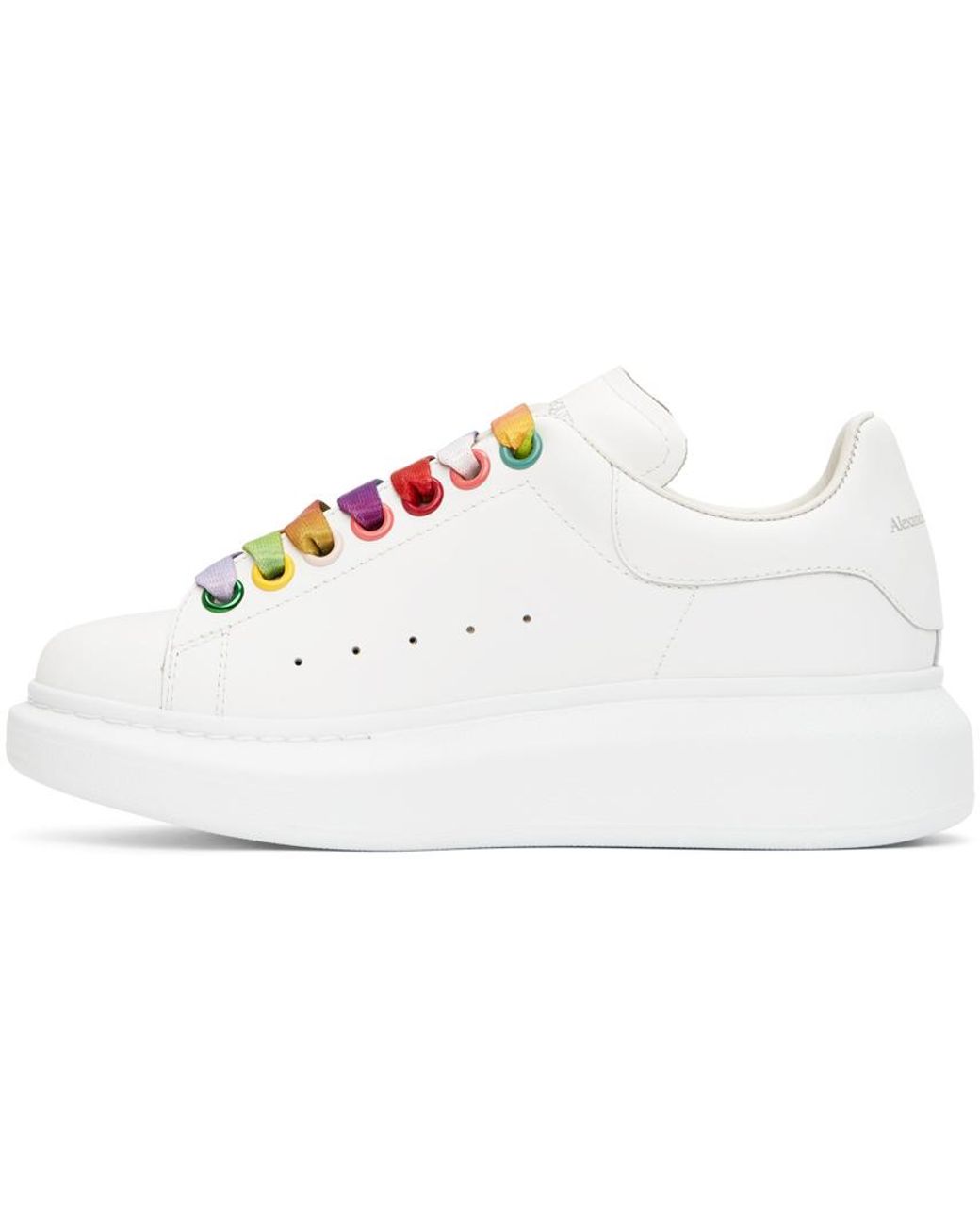 Alexander mcqueen top sneakers rainbow