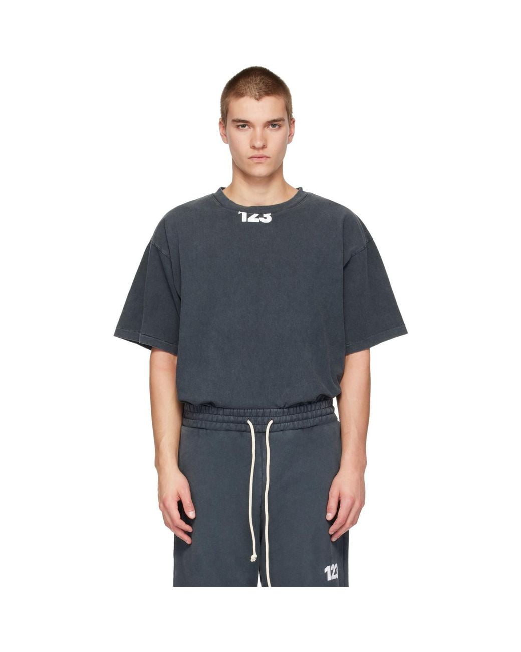RIVINGTON roi Rebis Blue Uso '123' T-Shirt for men