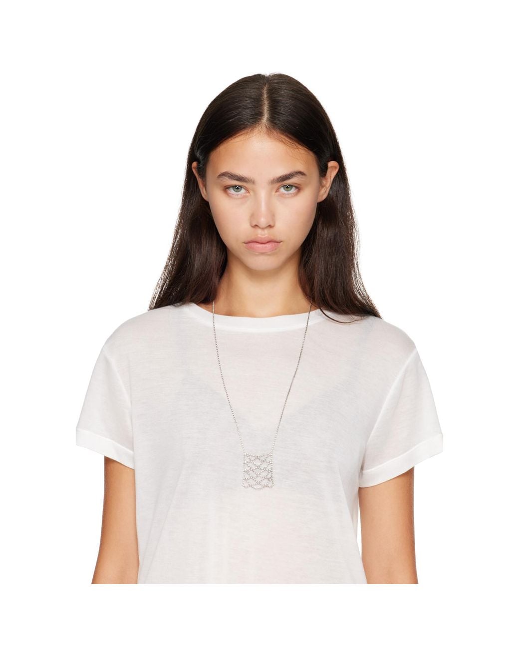 Isabel Marant White Thalia Long Necklace