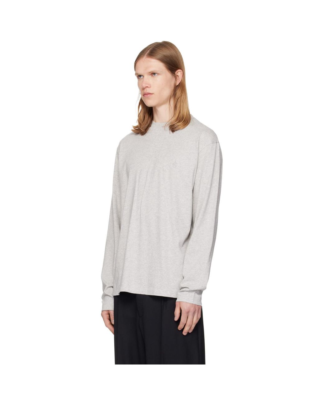 Jil Sander White Three-Pack Long-Sleeved T-Shirts for men