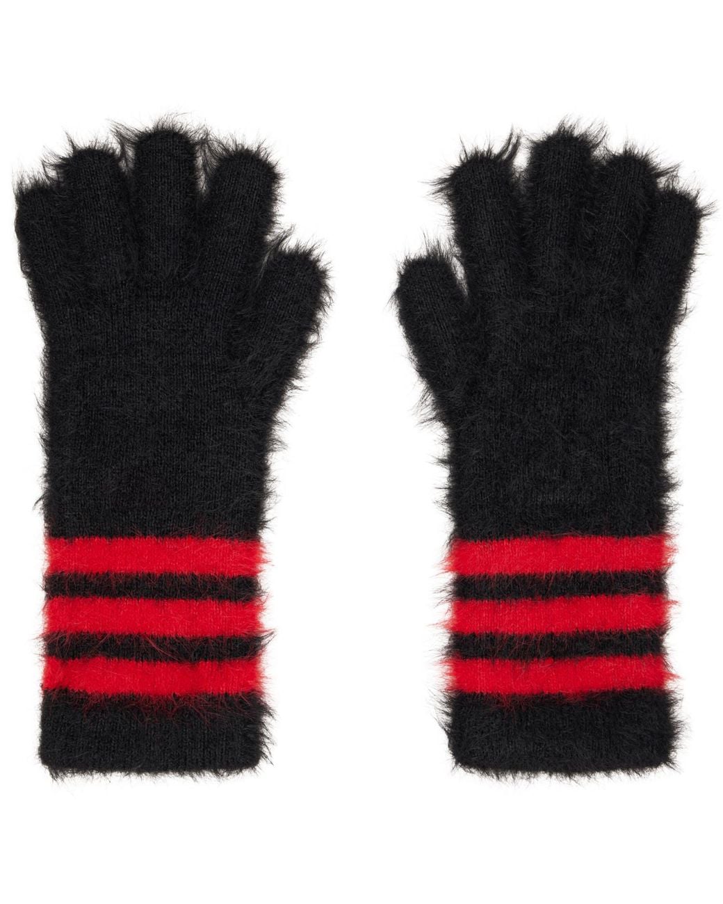 Y-3 Black Stripes Gloves for men