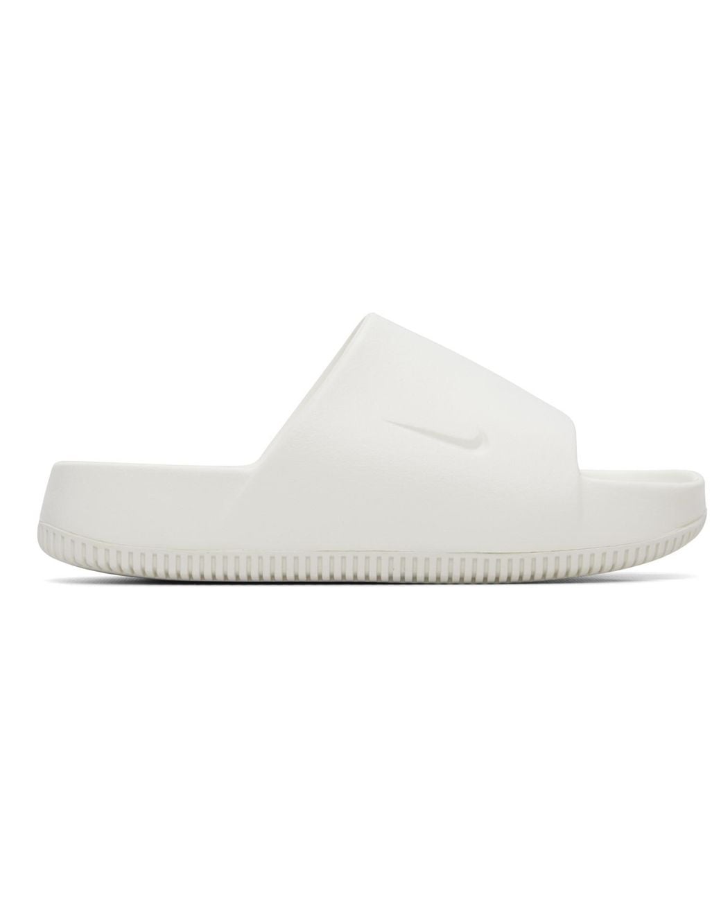 Nike White Calm Slides