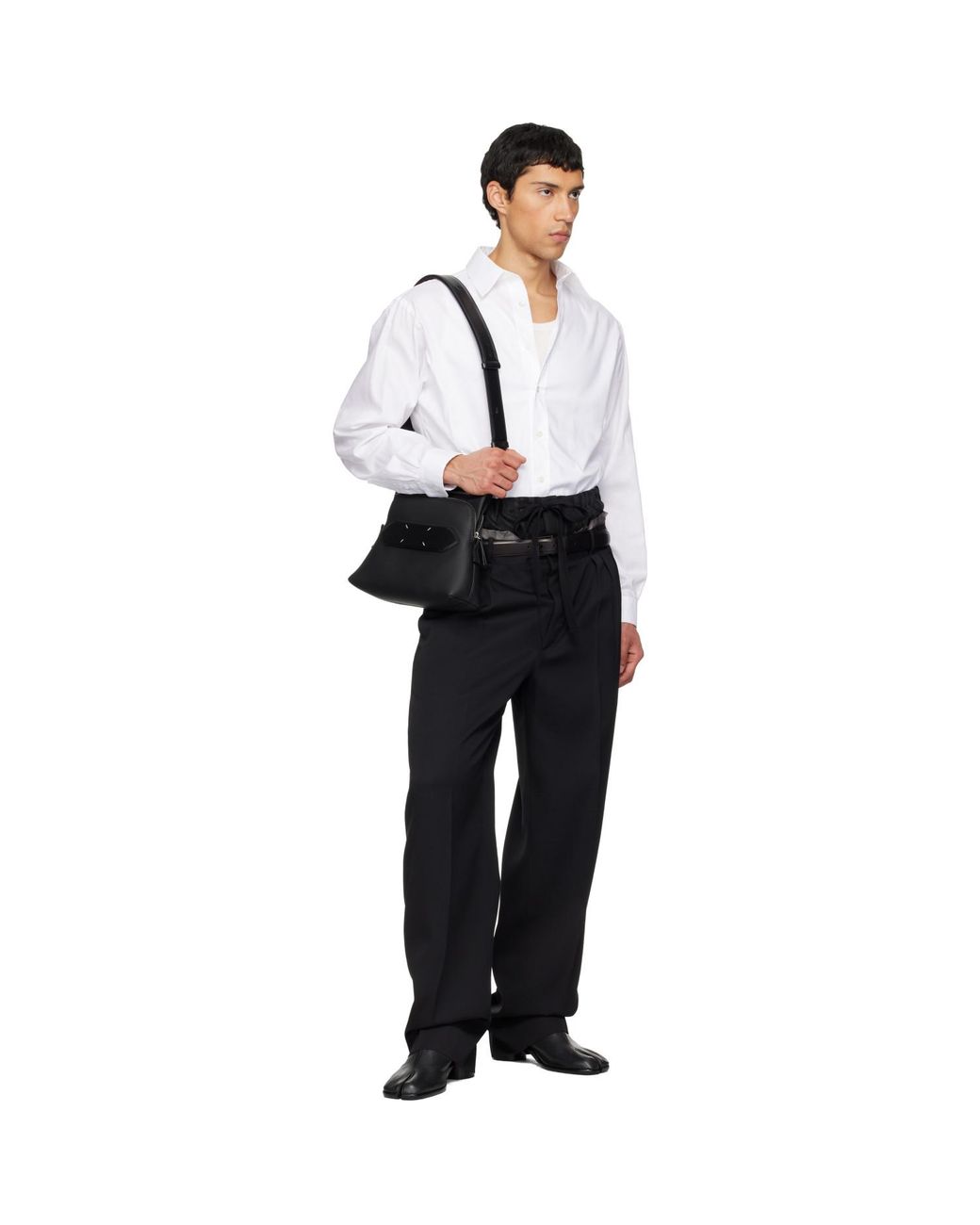 Maison Margiela Black 'Anonymity Of The Lining' Trousers for men