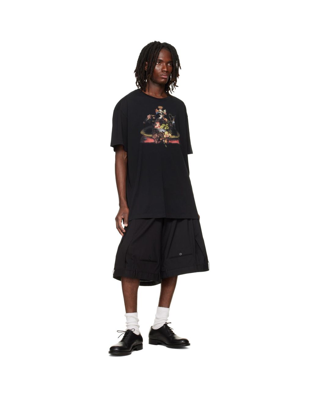 Vivienne Westwood Black Still Life Orb Oversized T-Shirt for men