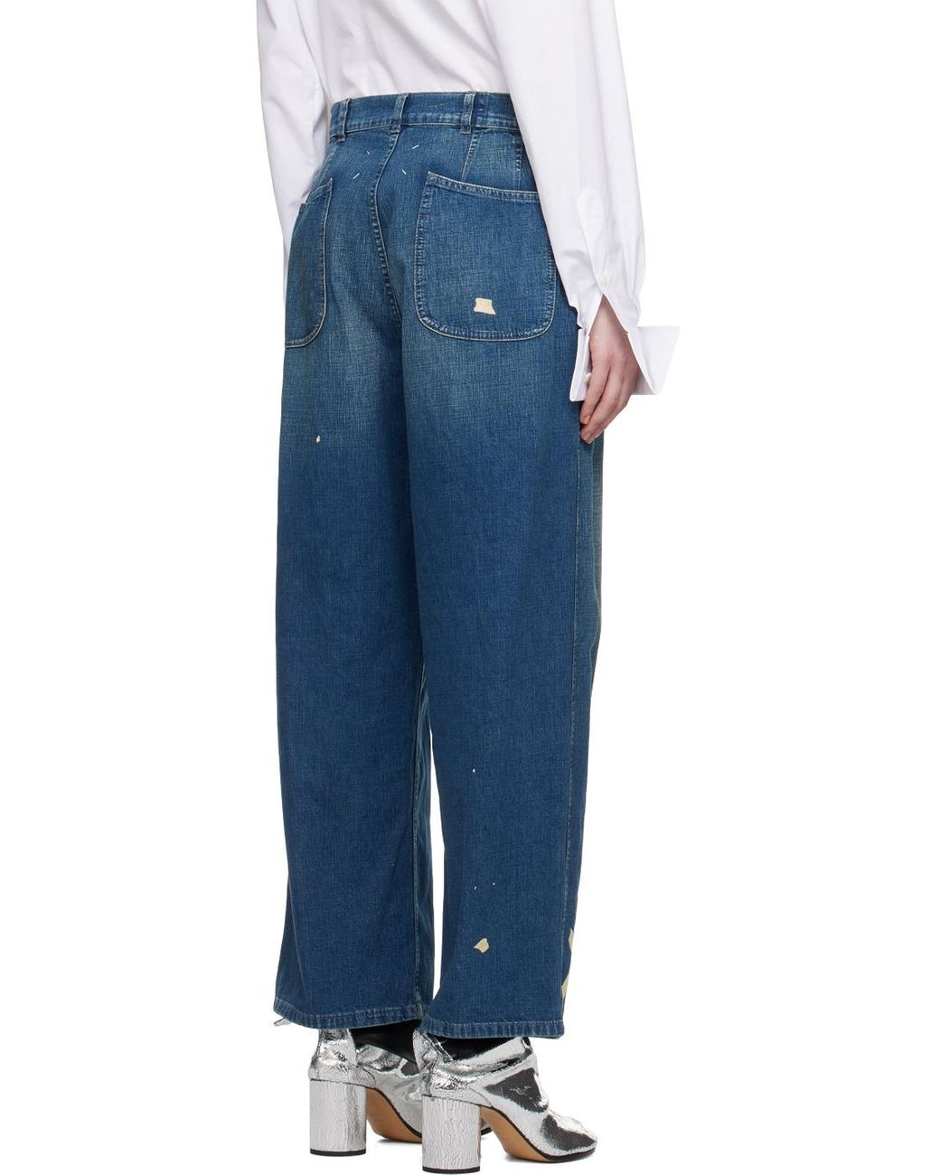 【MAISON MARGIELA】バギーペイントスプラッタージーンズ Paint Jeans For Men | Maison Margiela