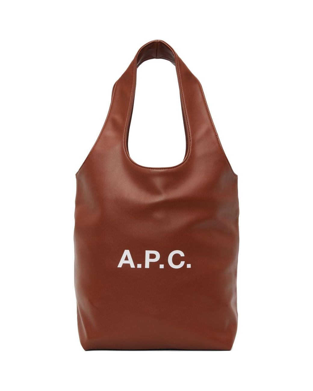 A.P.C. Brown Ninon Small Tote for men