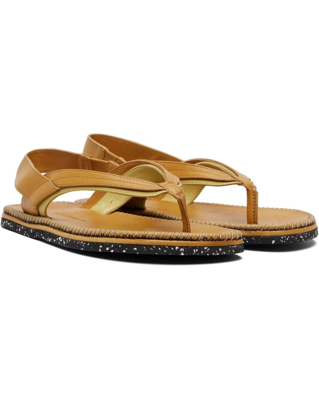 Kiko Kostadinov Black Tan Andras Sandals for men