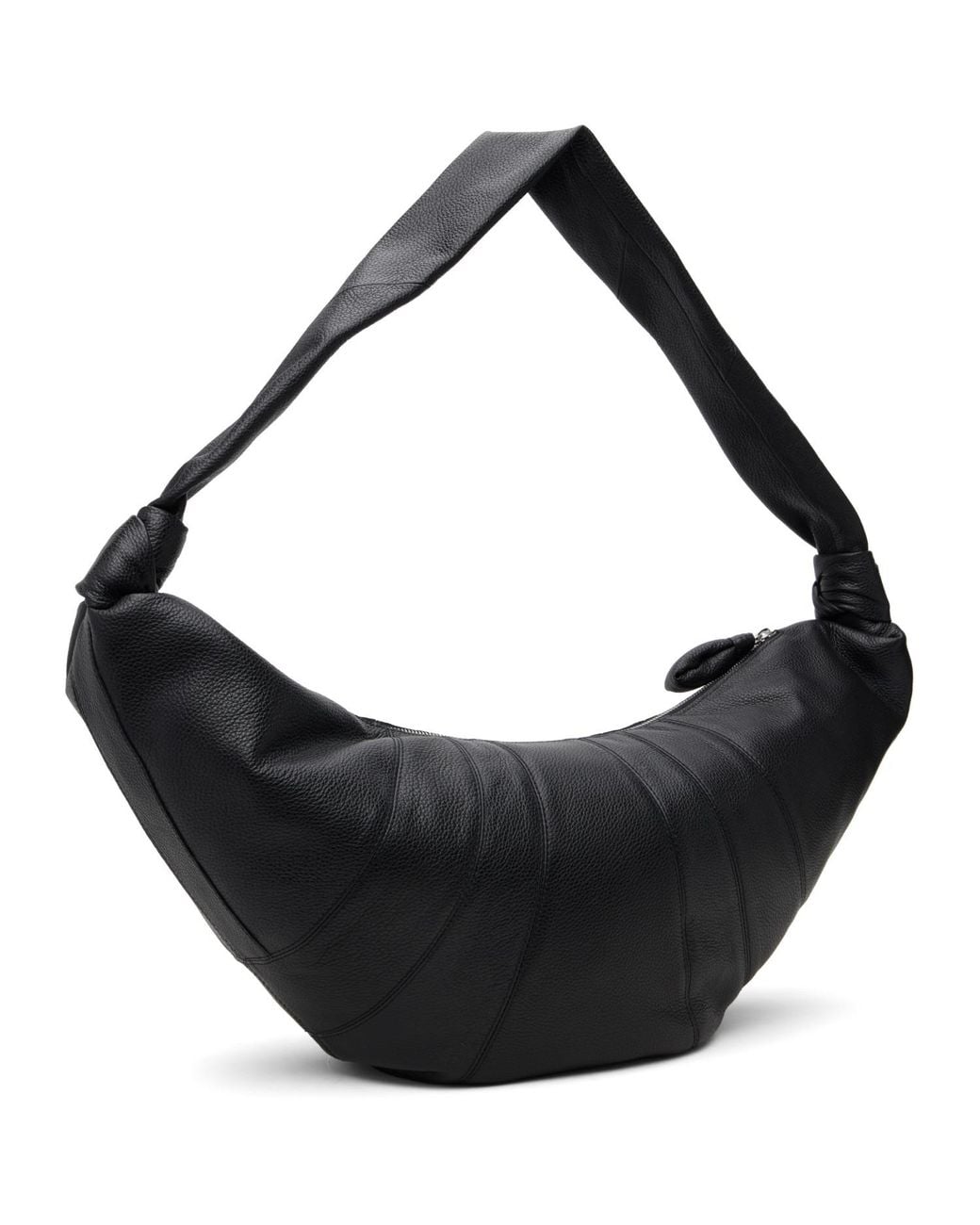 Lemaire Black Large Croissant Bag for men
