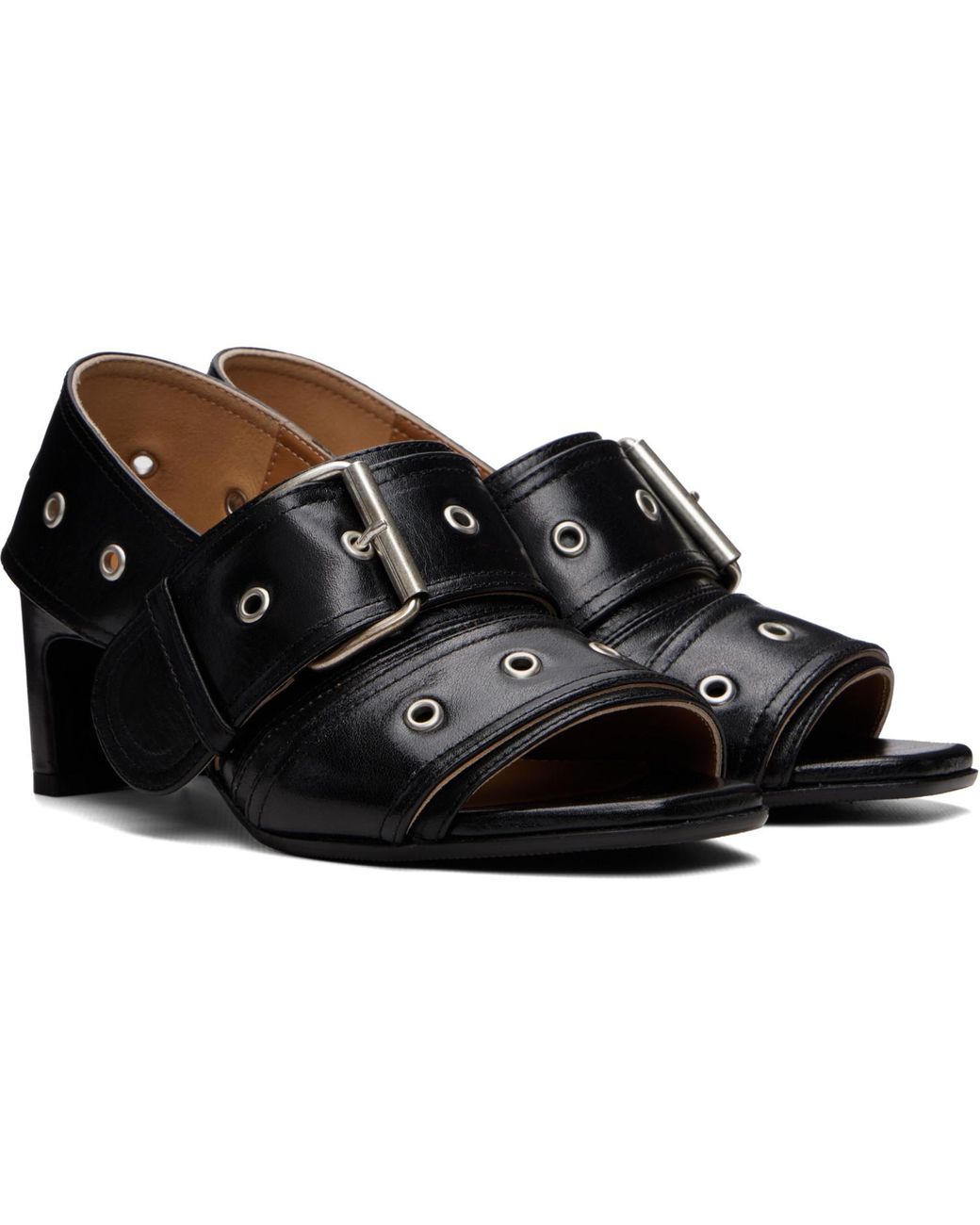 Our Legacy Black 4Cm Belt Heeled Sandals