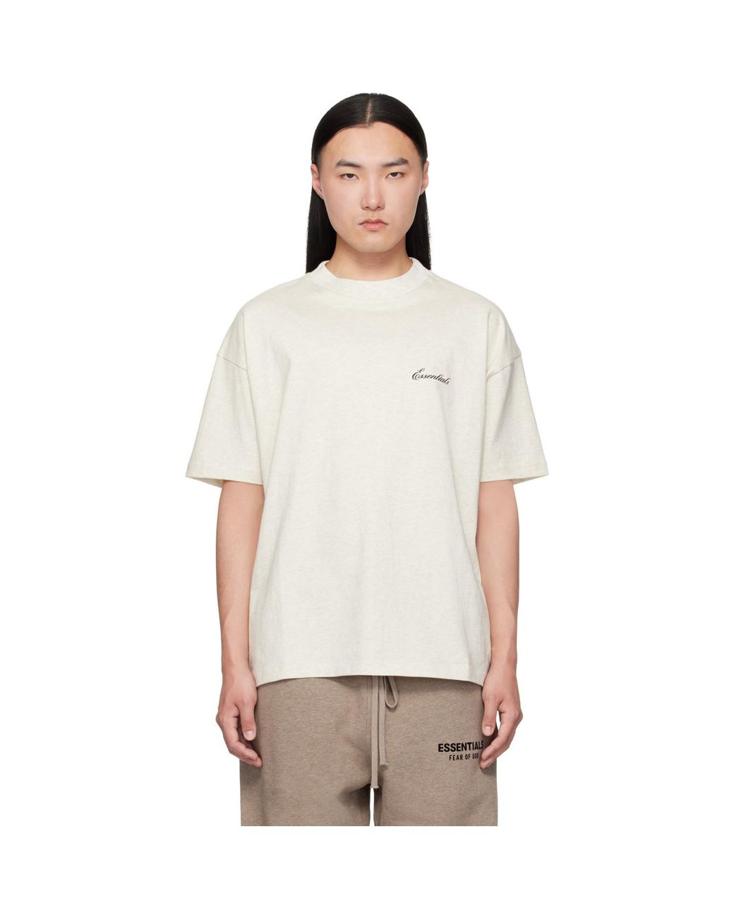 Fear Of God White Off- Classic T-Shirt for men