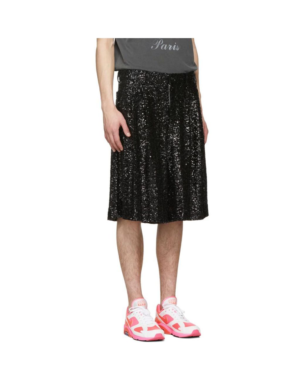 Comme des garcons glitter shorts sale