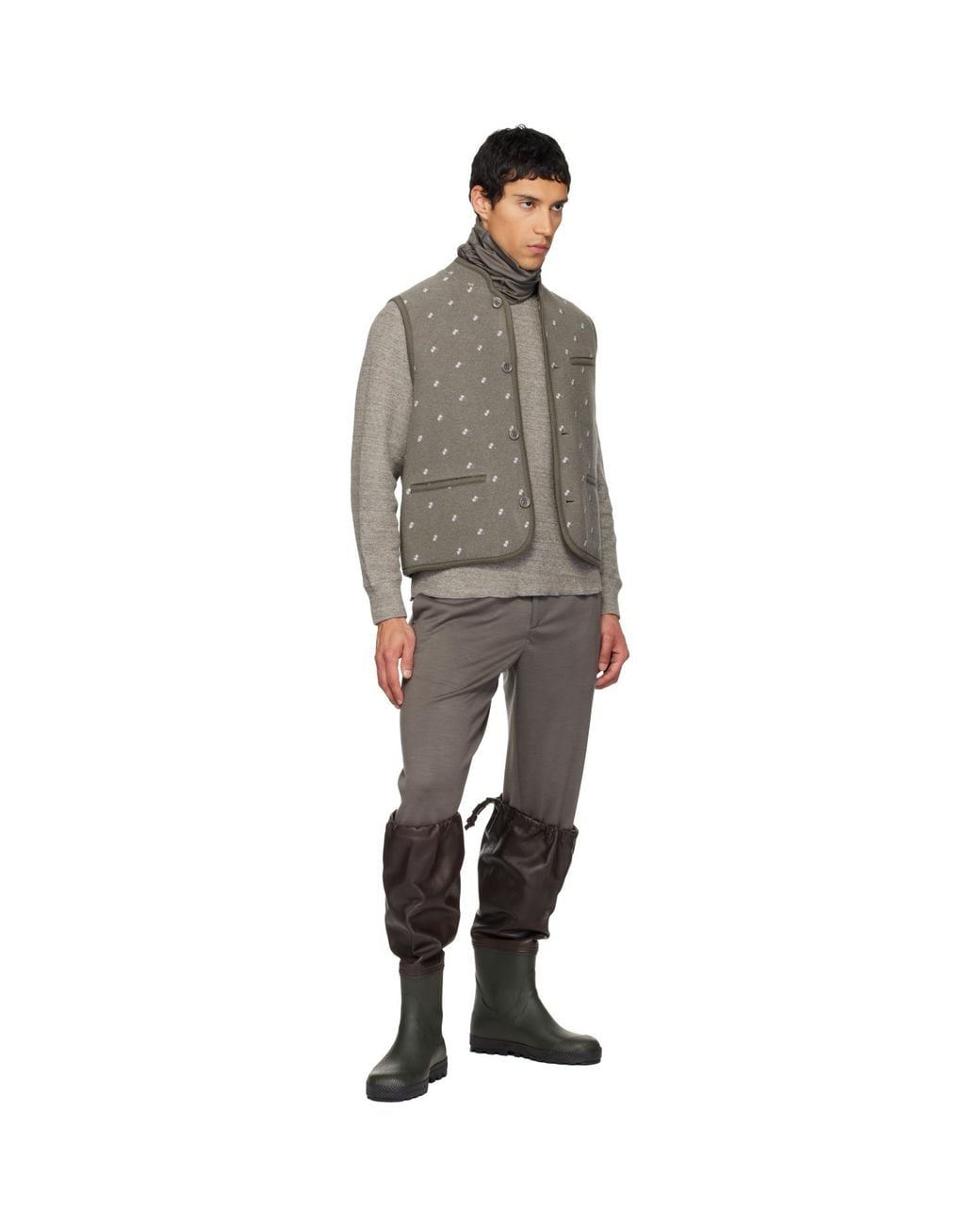 Rier Ssense Exclusive Farmer Rain Boots in Black for Men | Lyst
