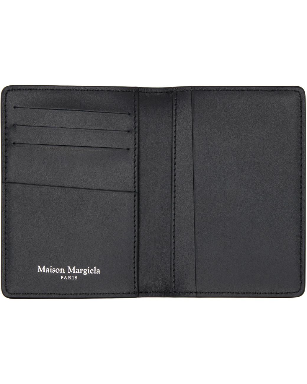 Maison Margiela Black Four Stitches Card Holder for men