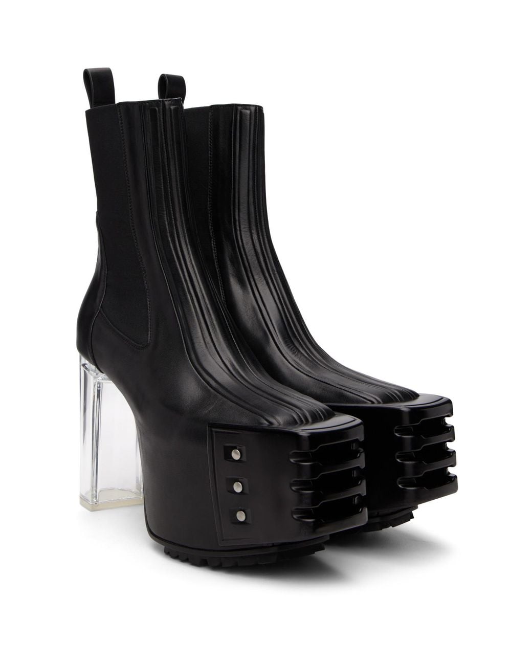 Rick Owens Black Tower Grilled Kiss 45 Boots for men