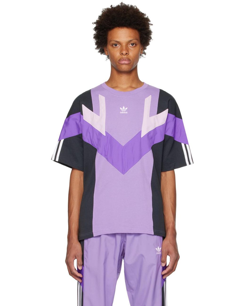 Lilac adidas top online