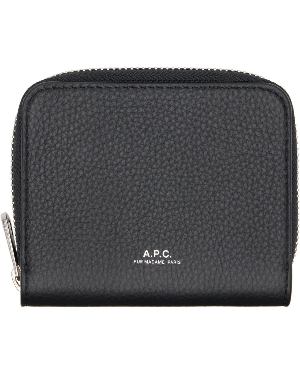 A.P.C. Black Chelsea Zip Wallet for men