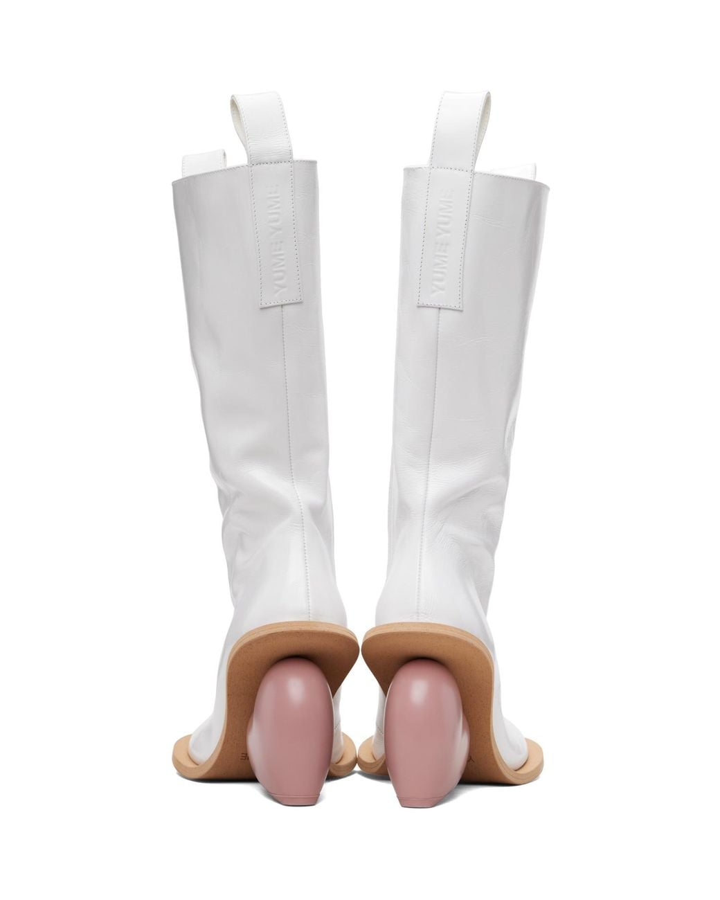 Yume Yume White Love Tall Boots