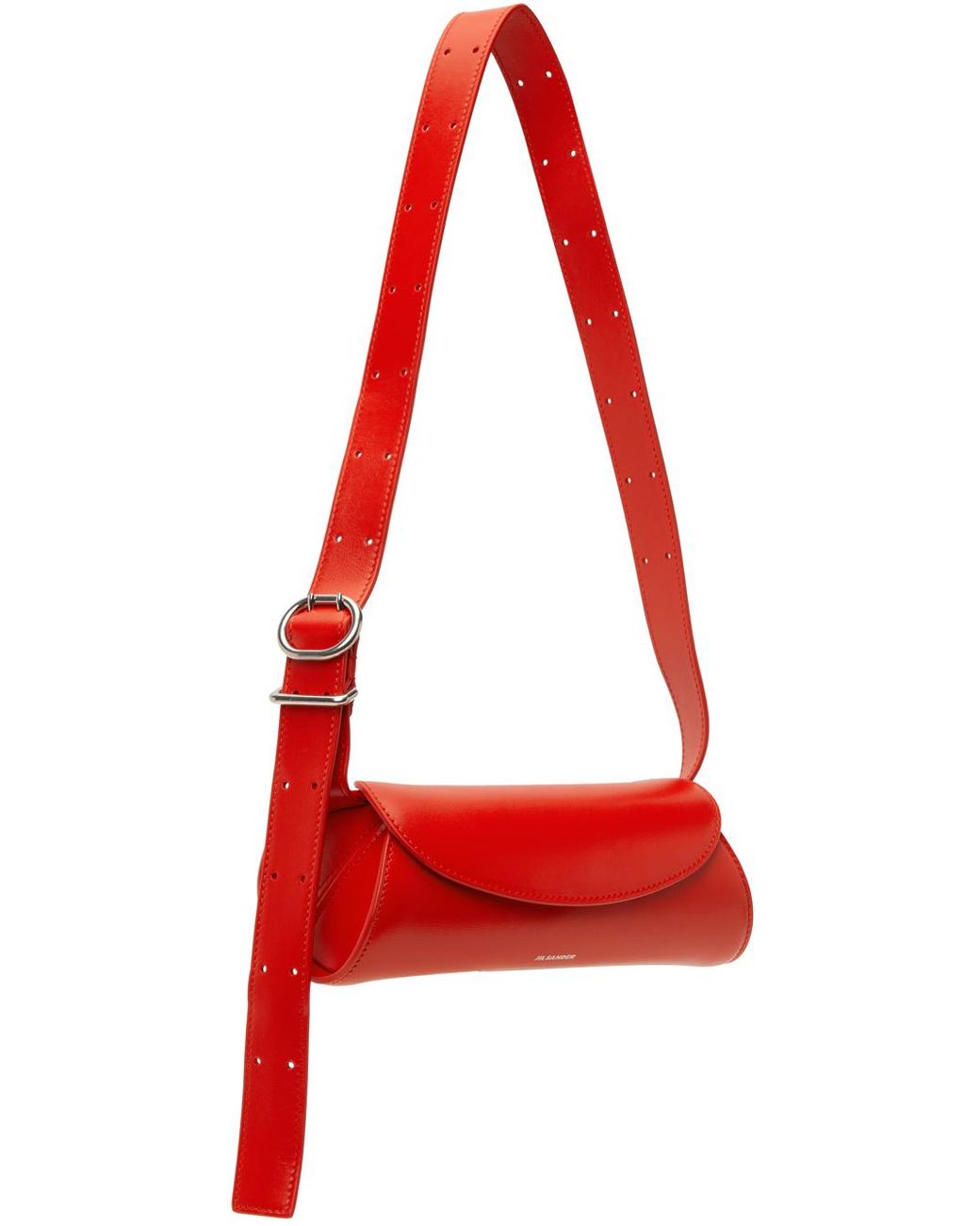 【関税込み】Cannolo Mini Purse - Jil Sander - Leather - Red Jil Sander Cannolo Mini Bag in Red | Lyst