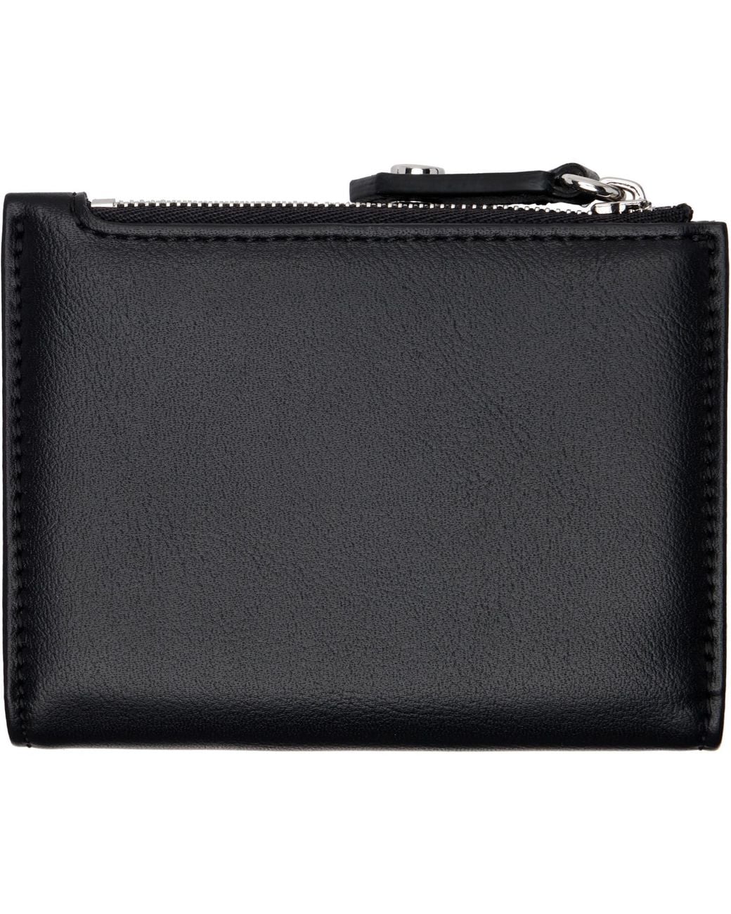 Vivienne Westwood Black Slim Flap Card Holder for men