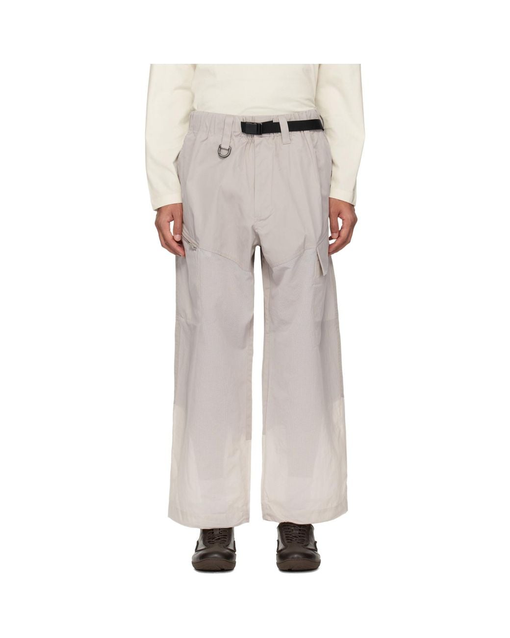 Y-3 Natural Ut Straightleg Cargo Pants for men