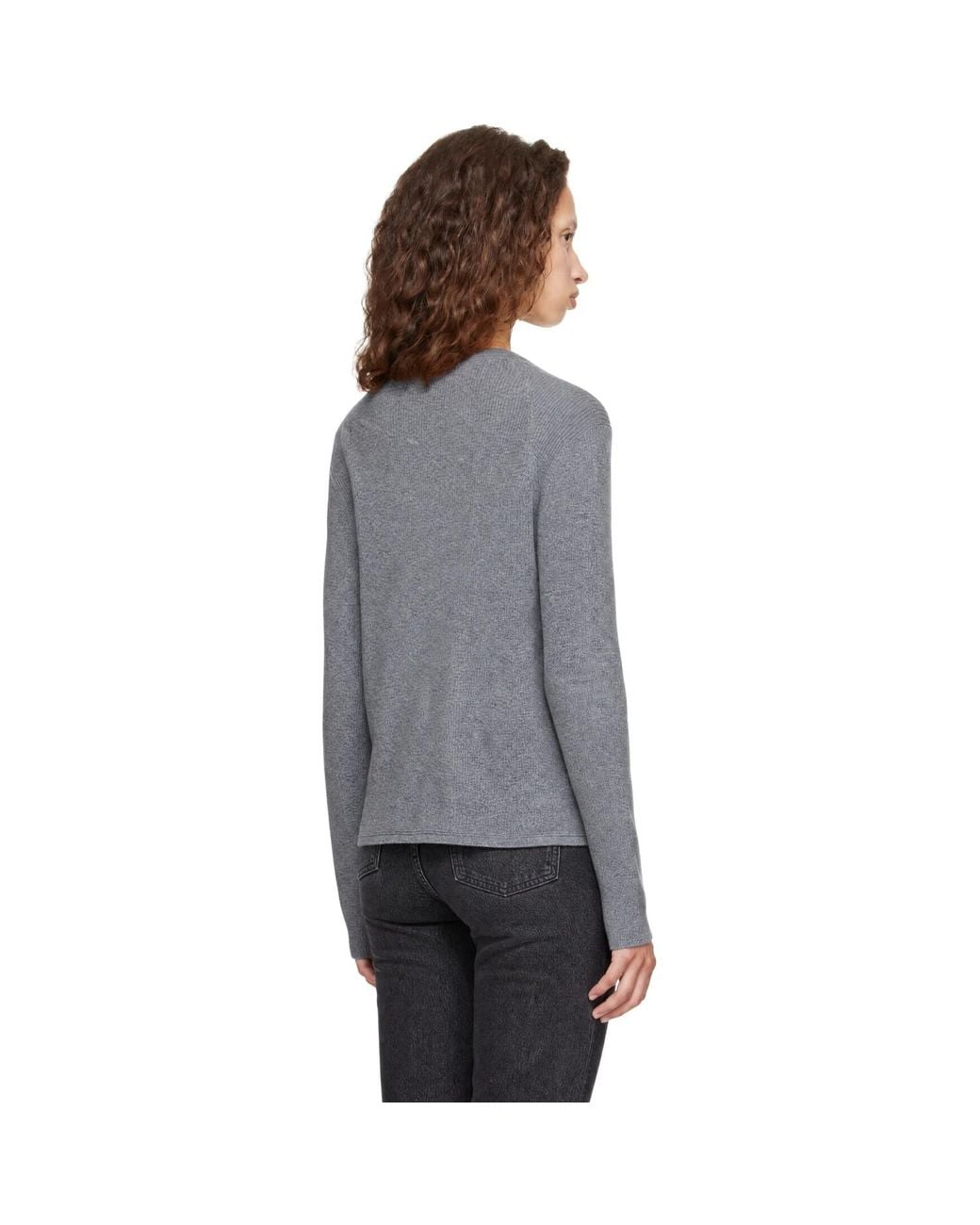 Lisa Yang Gray Abeena Cardigan