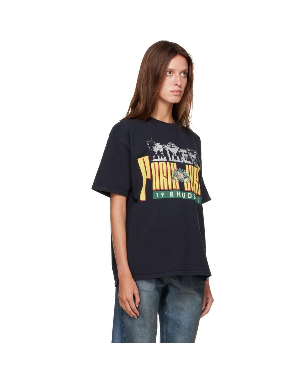 Rhude Black Trofeo' T-Shirt