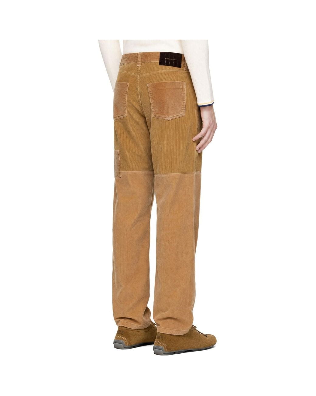 Wales Bonner Natural Sissoo Studded Trousers for men