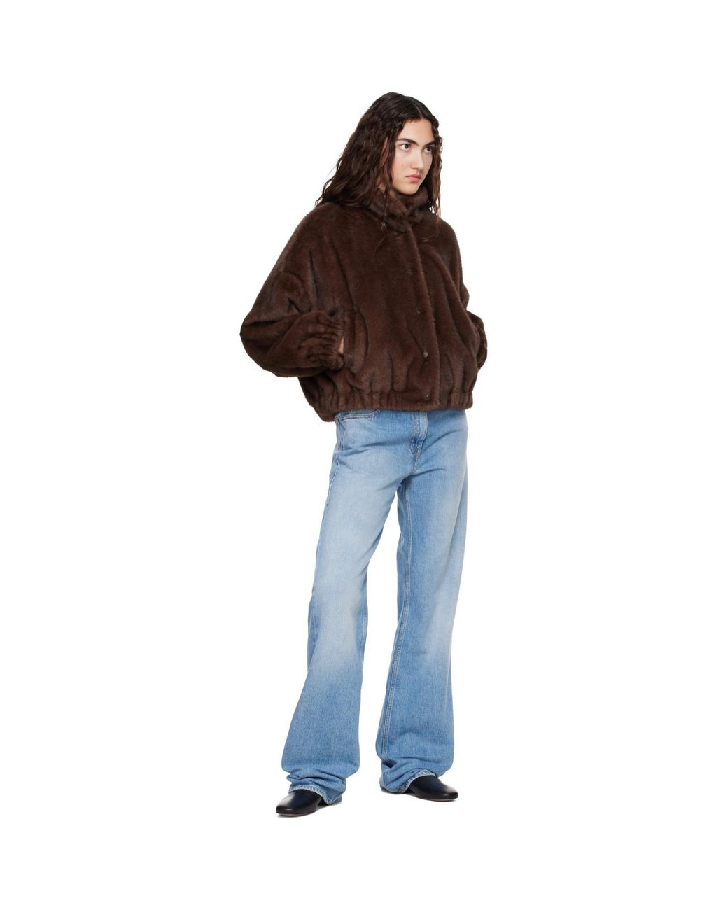 Weekend by Maxmara Brown Anemone Faux-Fur Jacket