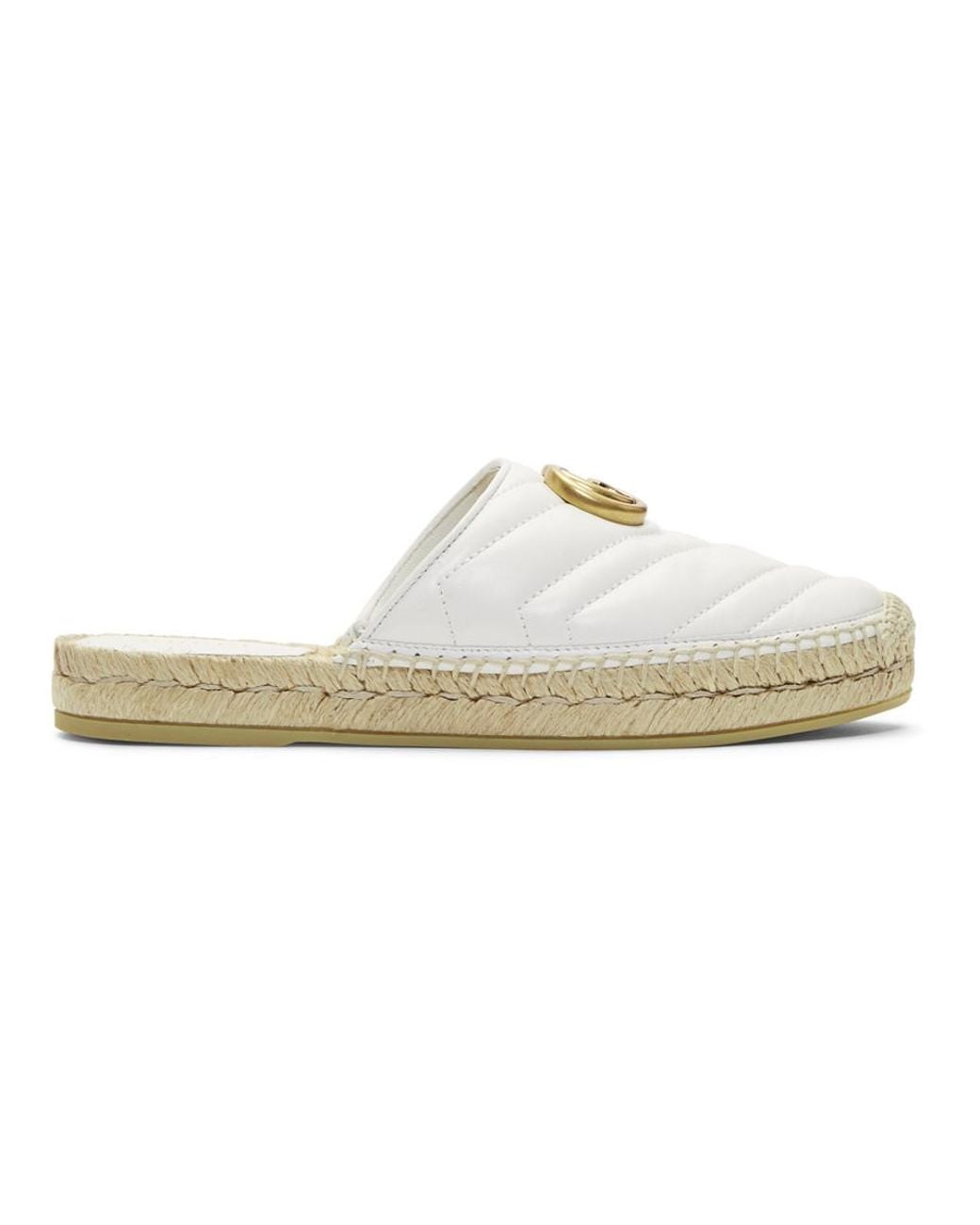 white slip on espadrilles