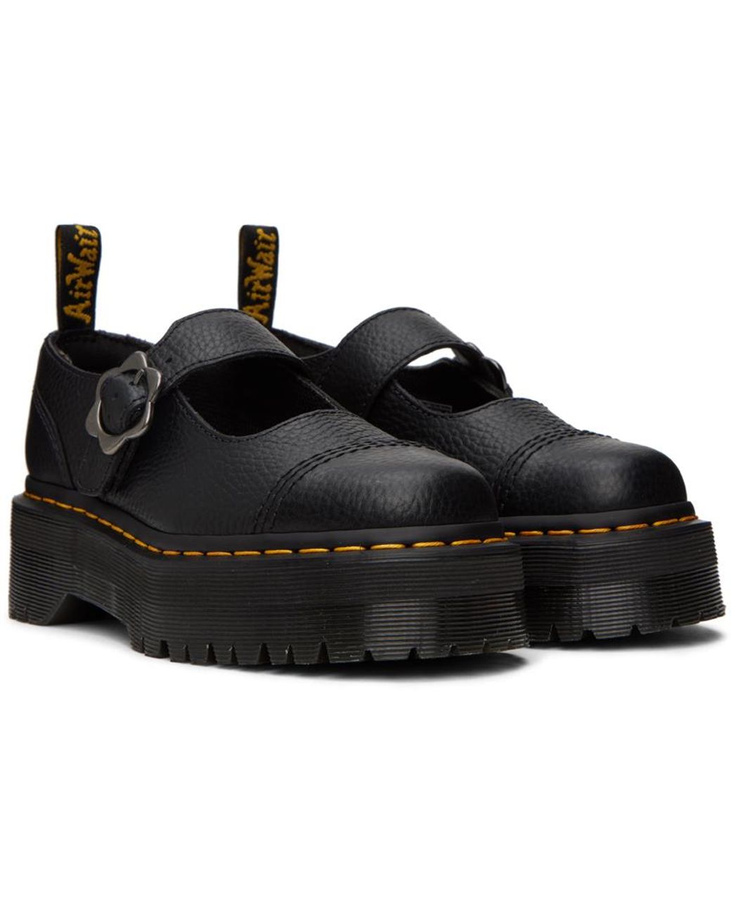 Dr. Martens Addina Flower Mary Jane Platform Oxfords in