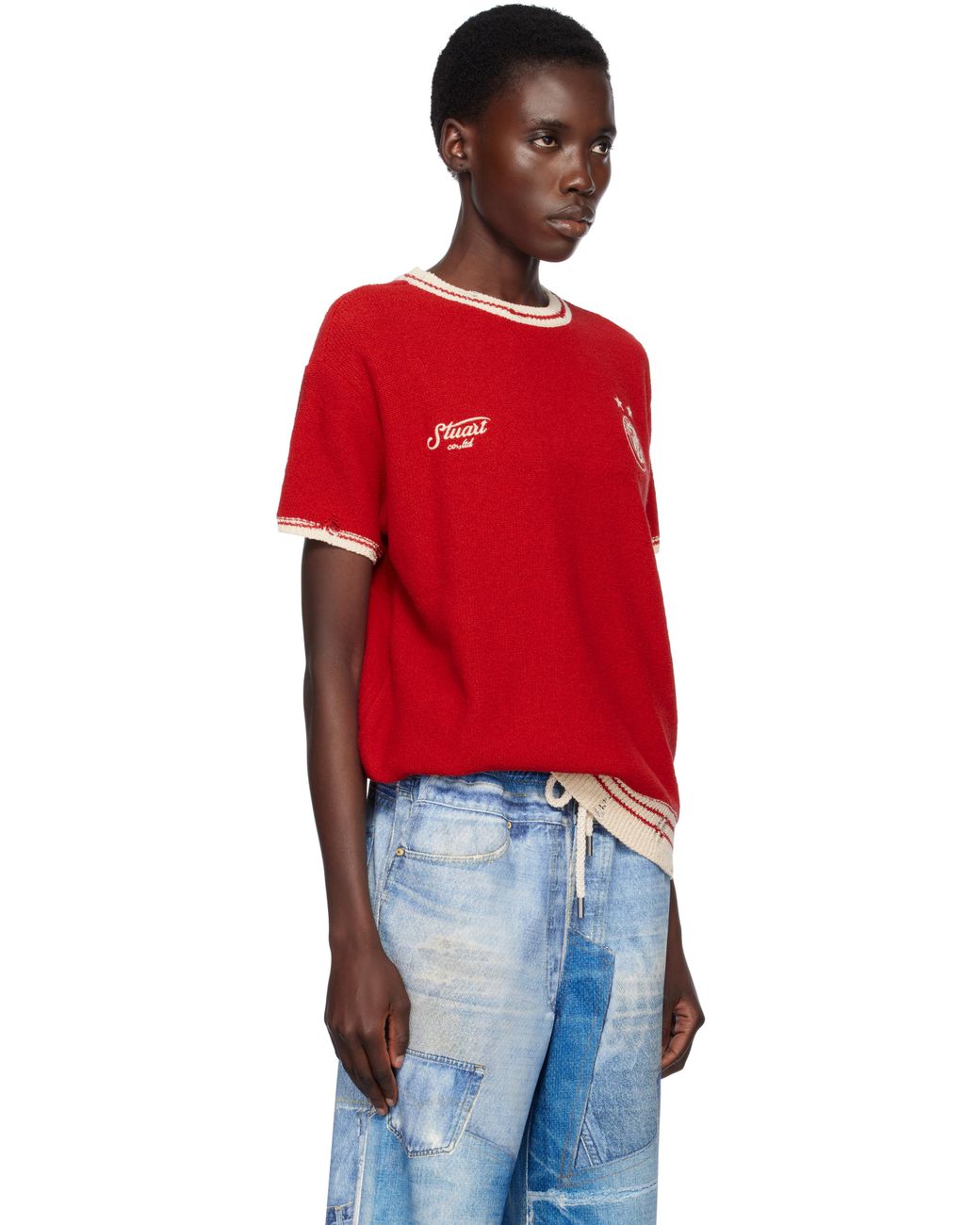 【関税込み】Andersson Bell レッド Football 半袖トップス ANDERSSON BELL レッド Football 半袖トップス レッド | Lyst