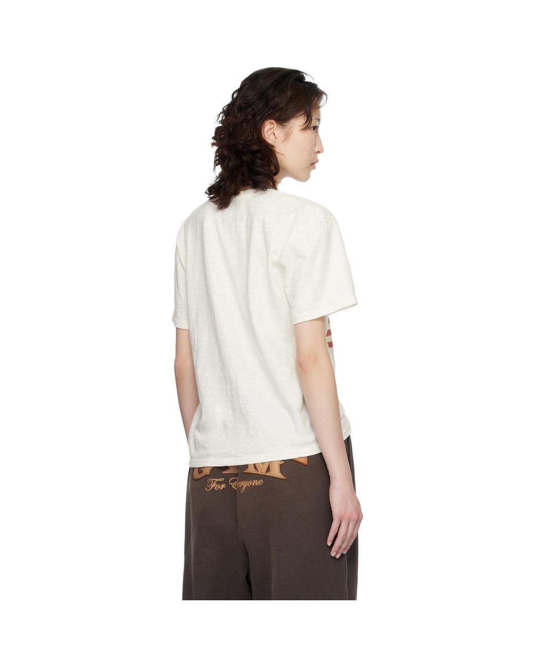Rhude Black Off- Usa Flag Slub T-Shirt