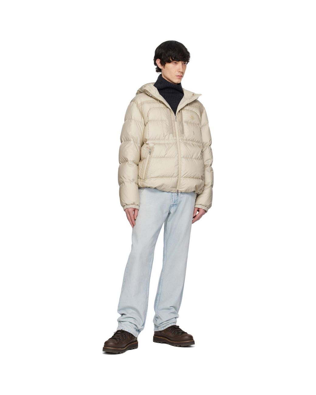 Moncler Natural Archivio Creativo Orfet Down Jacket for men