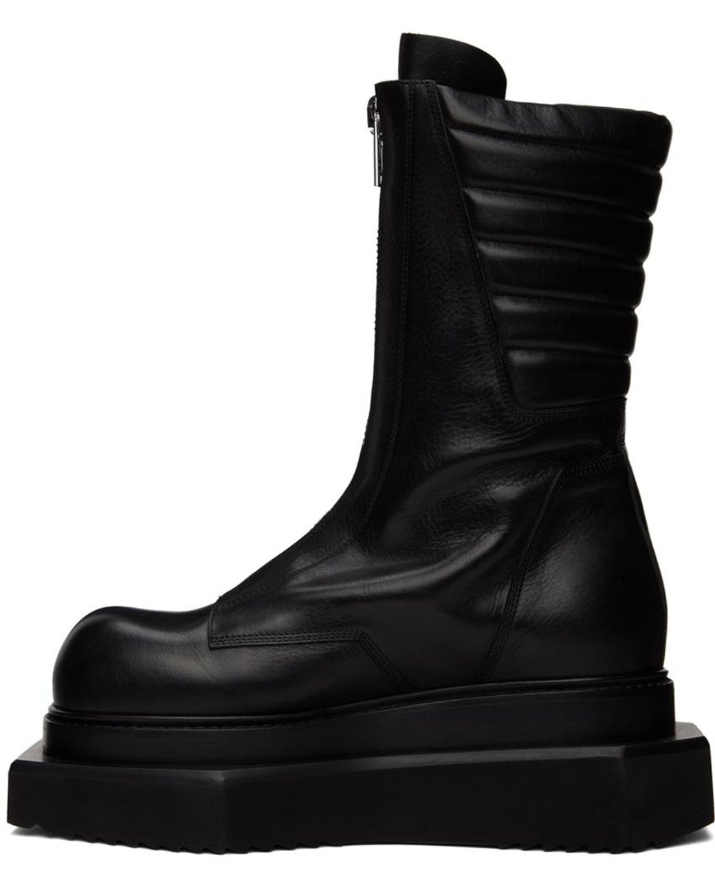 Rick Owens Moto Cyclops Boots in Black for Men | Lyst