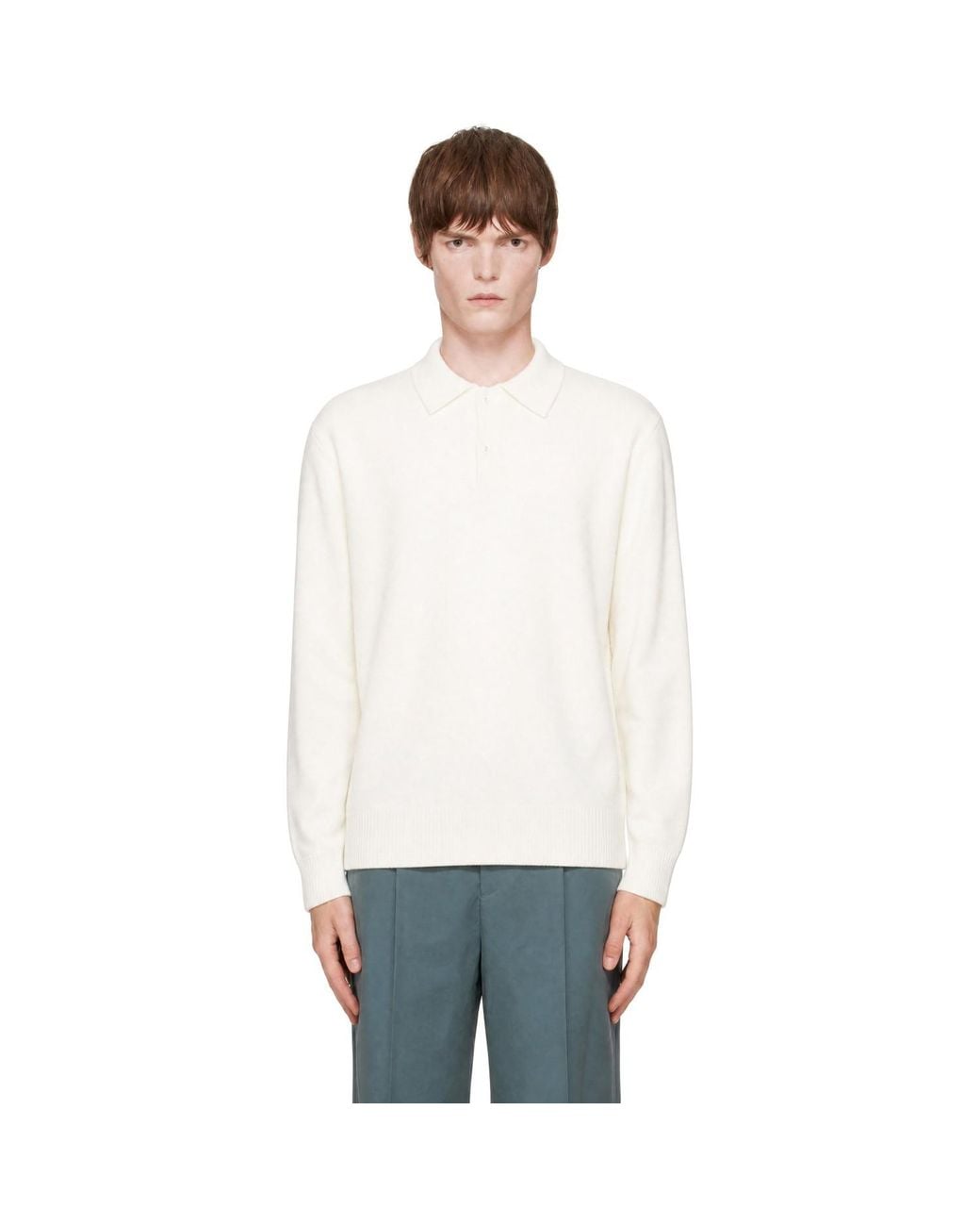 Lisa Yang White Rufus Polo for men
