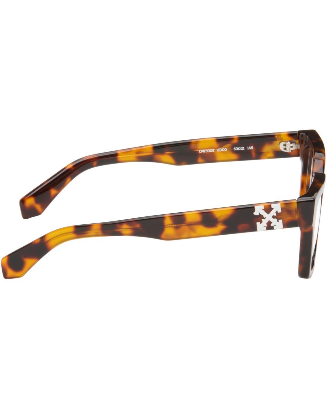 Off-White c/o Virgil Abloh Brown Style 21 Glasses for men