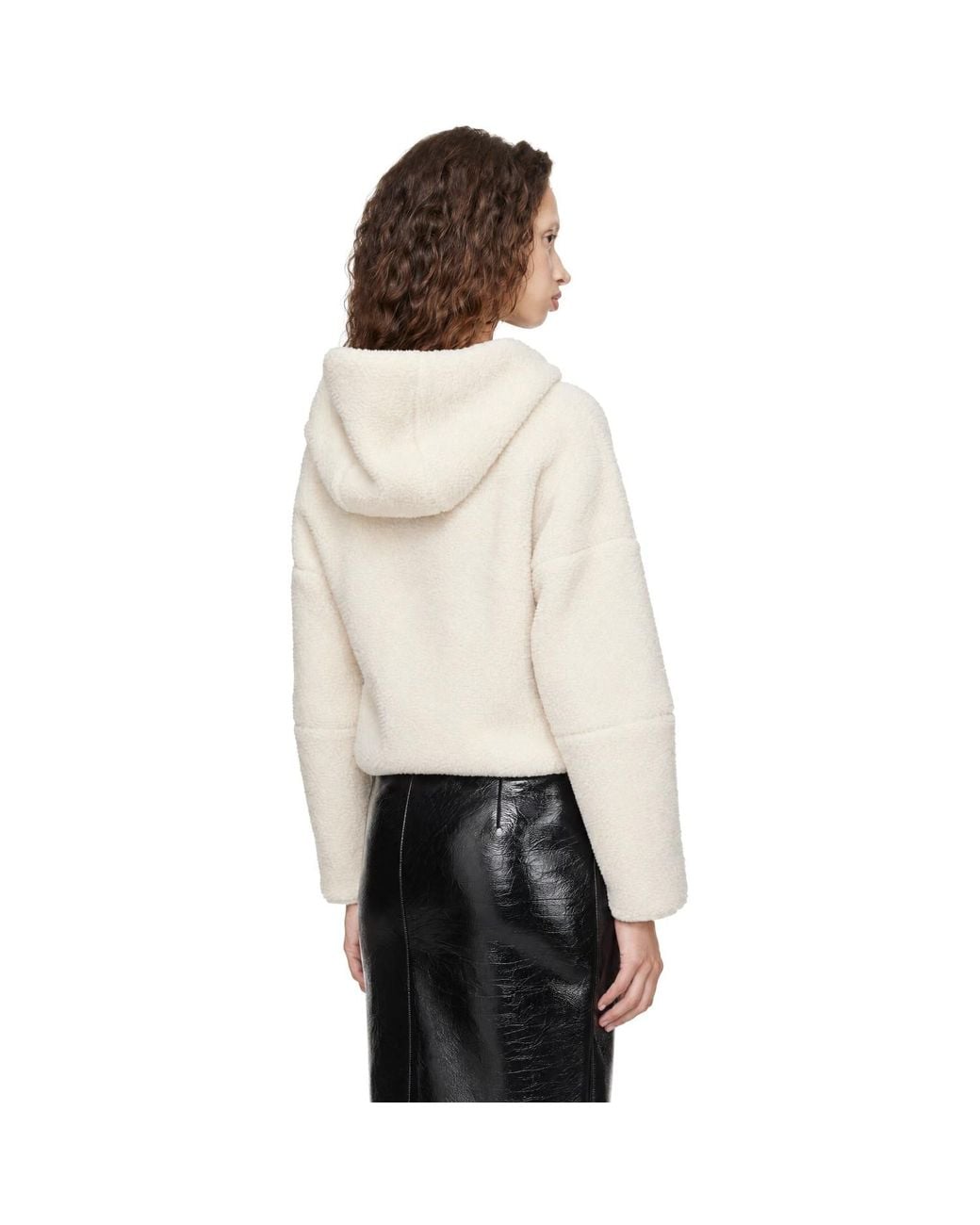 Coperni White Off- Sherpa Hoodie