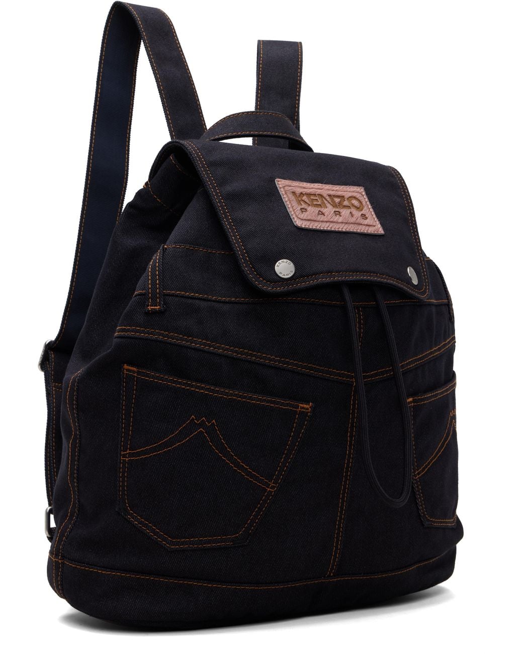 KENZO Black Paris Five Pockets' Backpack for men