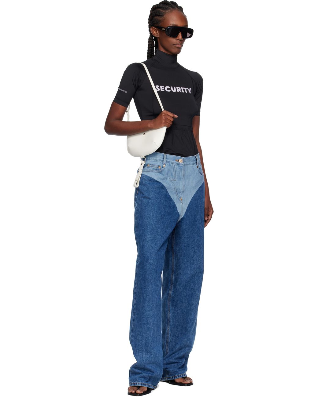 Pushbutton Black 'Security' Pocket Turtleneck