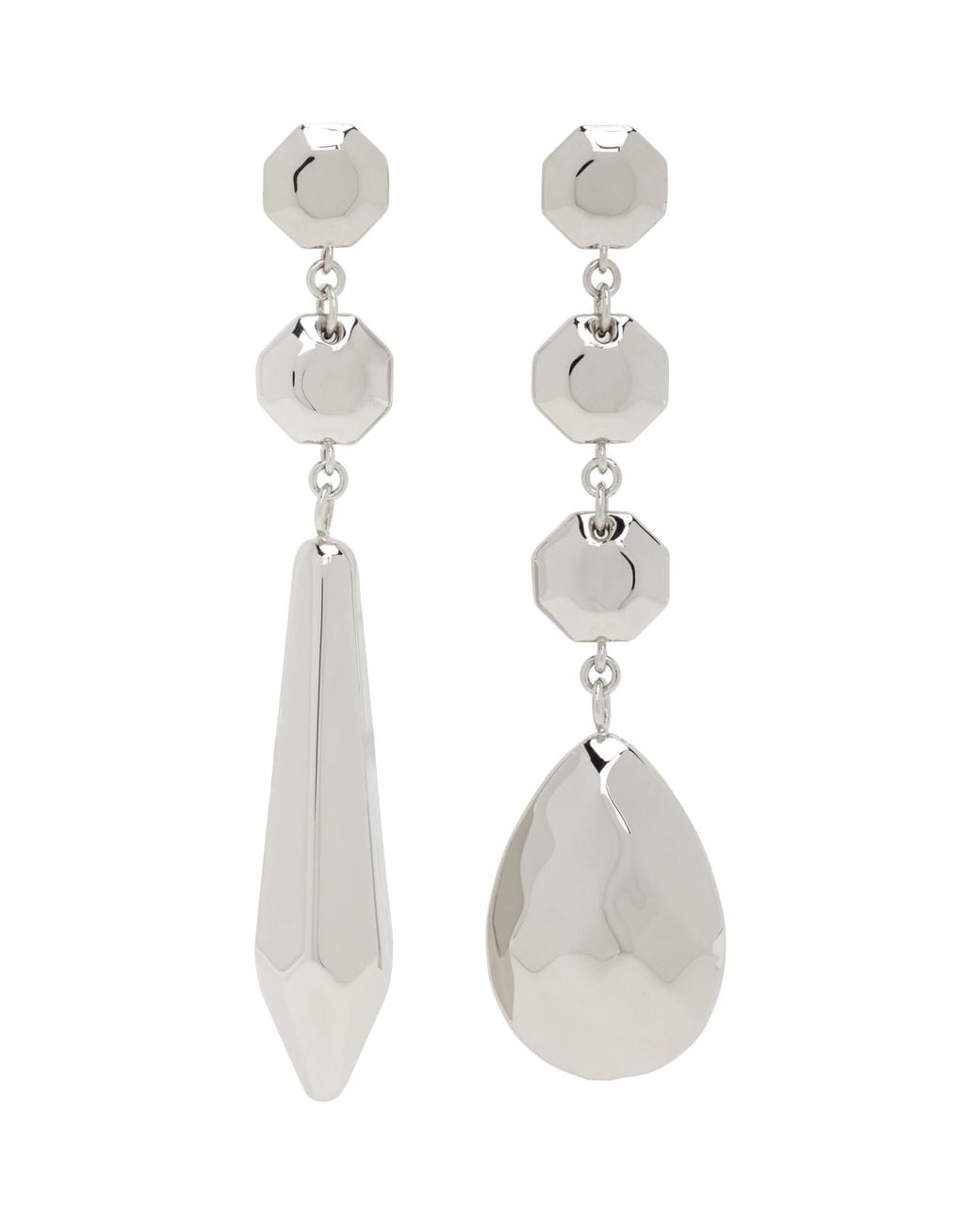 Maison Margiela White Chandelier Pendant Earrings