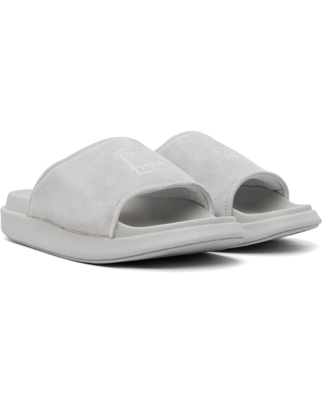 Y-3 Black Slides for men