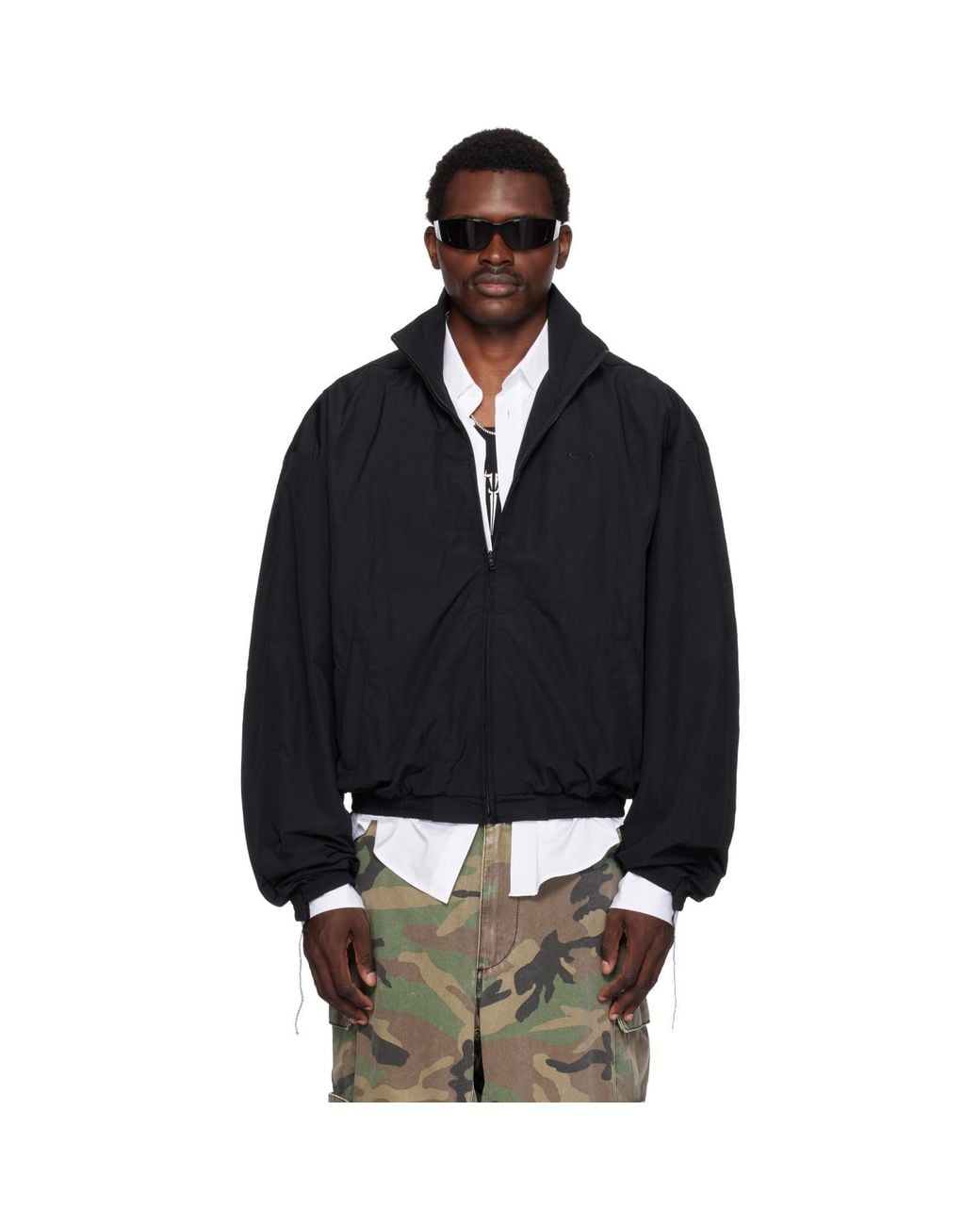 Vetements Black Cut-Up Track Jacket for men