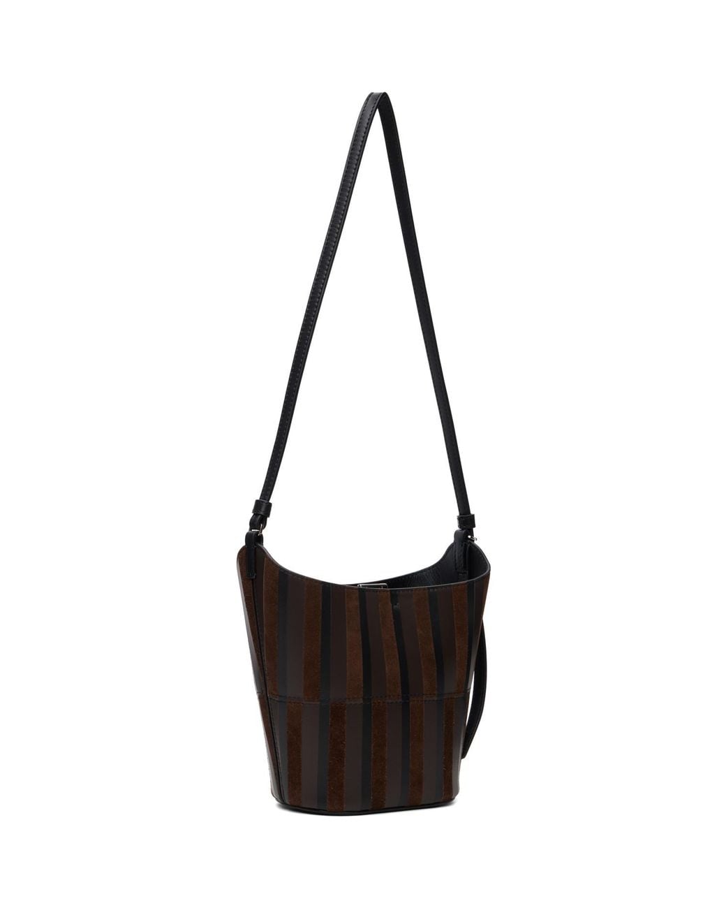 Proenza Schouler Black Mini Intarsia Bucket Tote