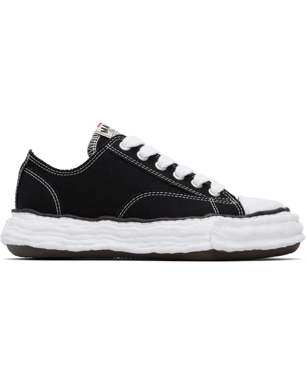 Maison Mihara Yasuhiro Black Peterson23 Og Sole Canvas Low-Top Sneakers for men