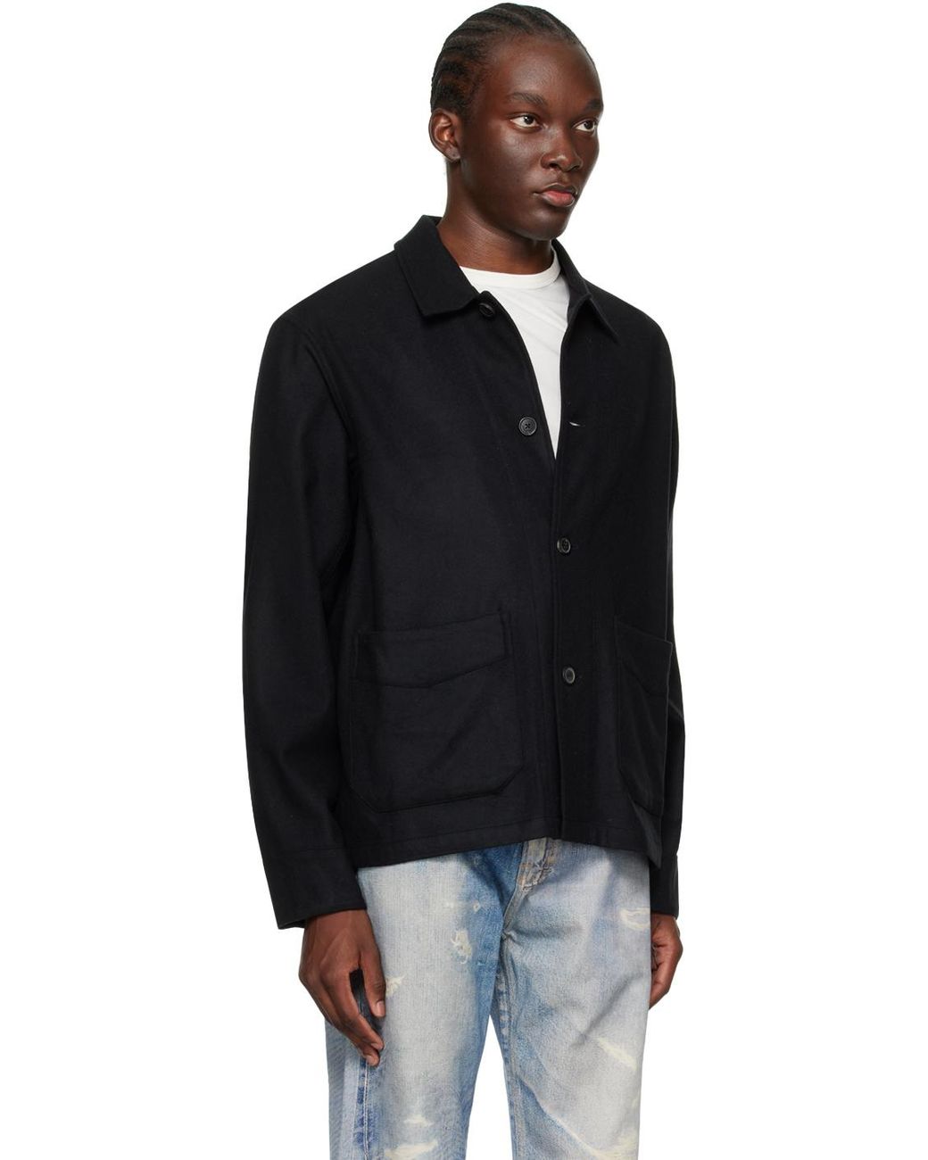 OUR LEGACY: Black Archive Box Jacket | SSENSE|ミリタリー OUR LEGACY: Black Archive Box Jacket | SSENSE|ミリタリー