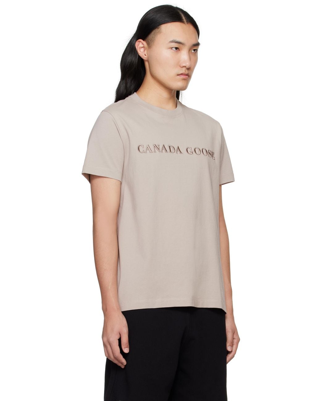 Canada Goose Black Emersen Crewneck T-Shirt for men