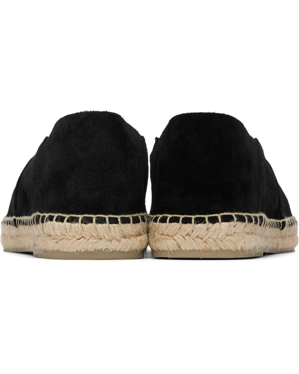 Tom Ford Black Perforated Suede Barnes Espadrilles for men